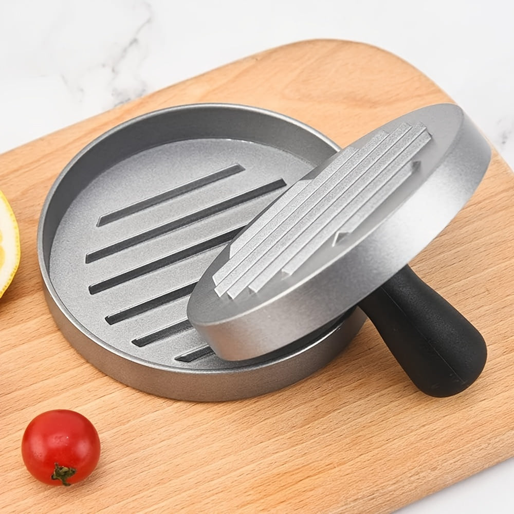 Heavy-Duty Burger Press with Non-Stick Surface - Commercial &amp; Home Kitchen Use, Food-Grade Construction (Alloy Steel/Aluminum), Rounded Edges for Safety, Easy to Clean - Perfect for Patties, Steak, Meat - Ideal for BBQ, Grill