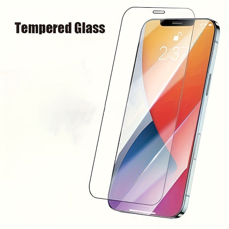 3pcs HD Tempered Glass Screen Protector for iPhone 11/12/13/14/15/16/17 Pro Max, 17 Air 14/15/16 Plus - Anti-Fingerprint, Oil-Resistant, High-Strength, Perfect Fit, Glossy Finish, Durable & Scratch-Resistant, Easy Installatio
