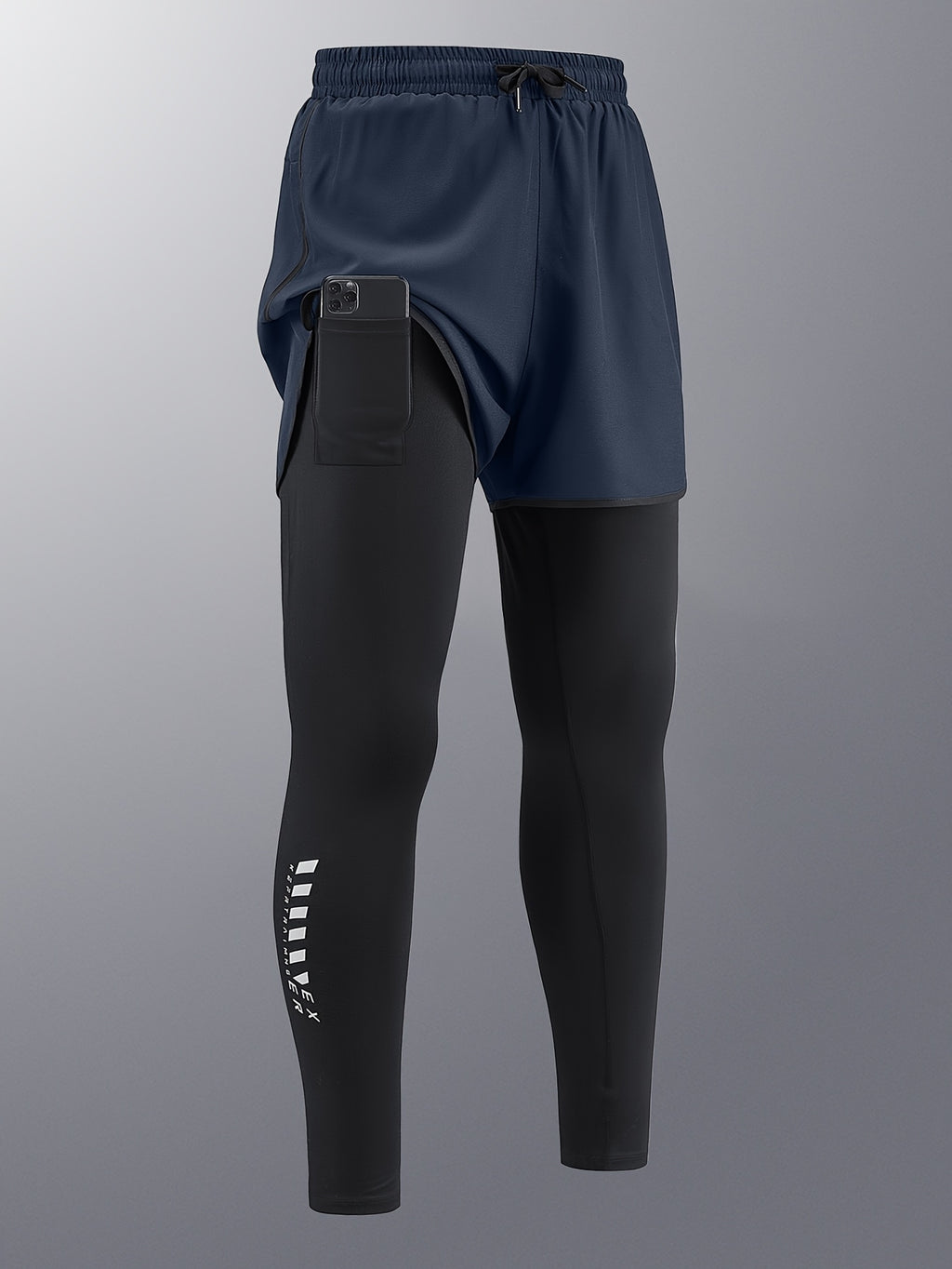 Pantalon de sport homme, séchage rapide, doublure intérieure, extensible avec poches, parfait pour course, basketball et entraînement.