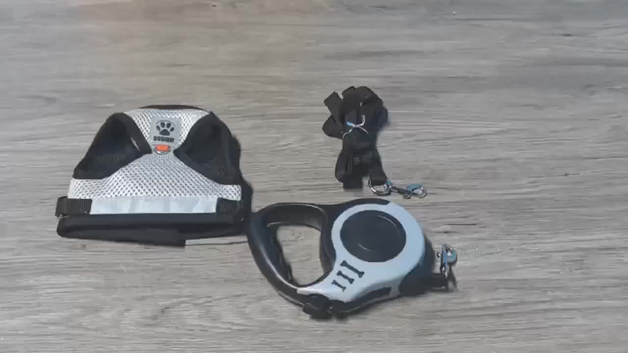 -Escape Pet Harness & Leash System with Vest - Heavy-Duty, No-Choke Design, -Pull Dog & Cat Harness, Escape-Proof Leash, Machine Washable for Large/Small Dogs & Cats - Walking, Training, Use - Compatible with Harnesses & Coll