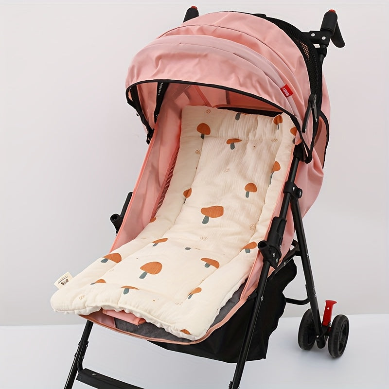 Coussin poussette doux et respirant pour enfants, motif dinosaure, léger et portable, adapté pour balancelle, chaise longue et poussette.