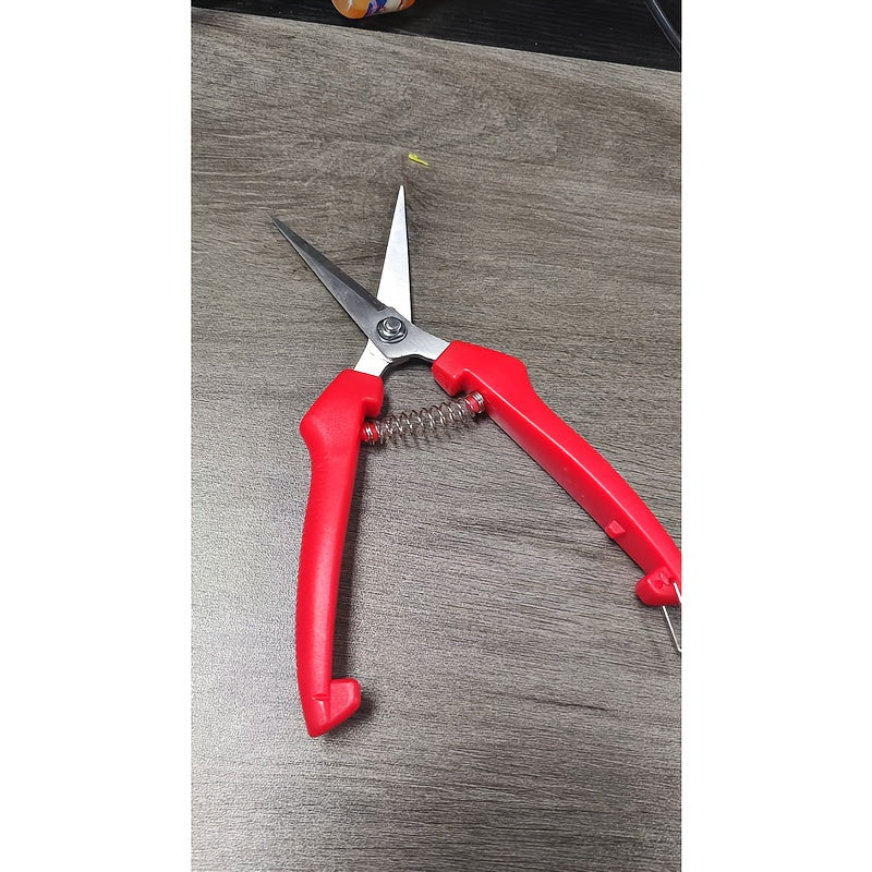 Professional Garden Pruning Shears with Ergonomic Red Handle - Stainless Steel Blades, Sharp Cutting Edges &amp; Comfort Grip for Hardscape, Flower Beds, and Landscaping, Garden Pruning Shears, Hardscape Maintenance, Classic Garden