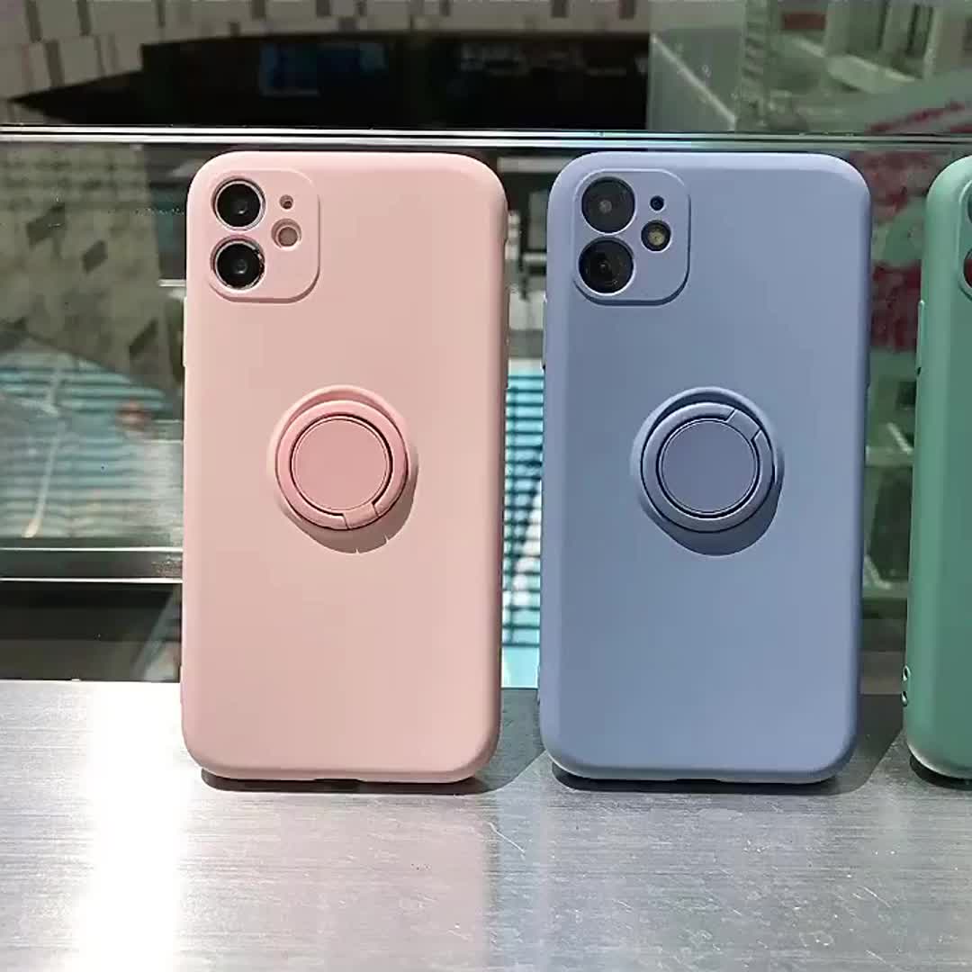 Coque liquide premium pour Samsung, antichoc, avec anneau magnétique intégré, offrant protection renforcée et support pratique pour une utilisation mains libres.