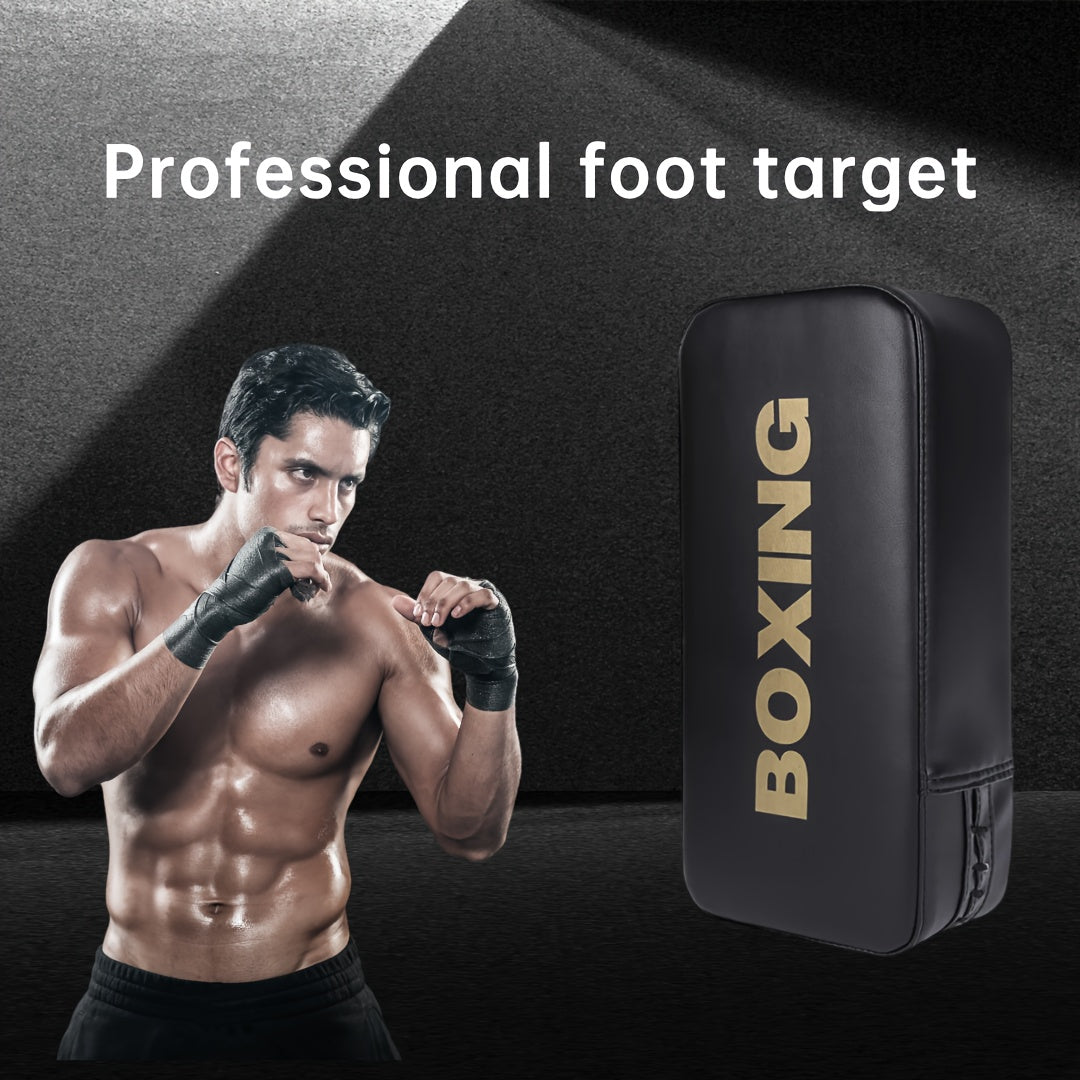 Cible d’entraînement épaisse et résistante avec poignées renforcées, idéale pour coups de poing et de pied en boxe, Muay Thaï et arts martiaux.