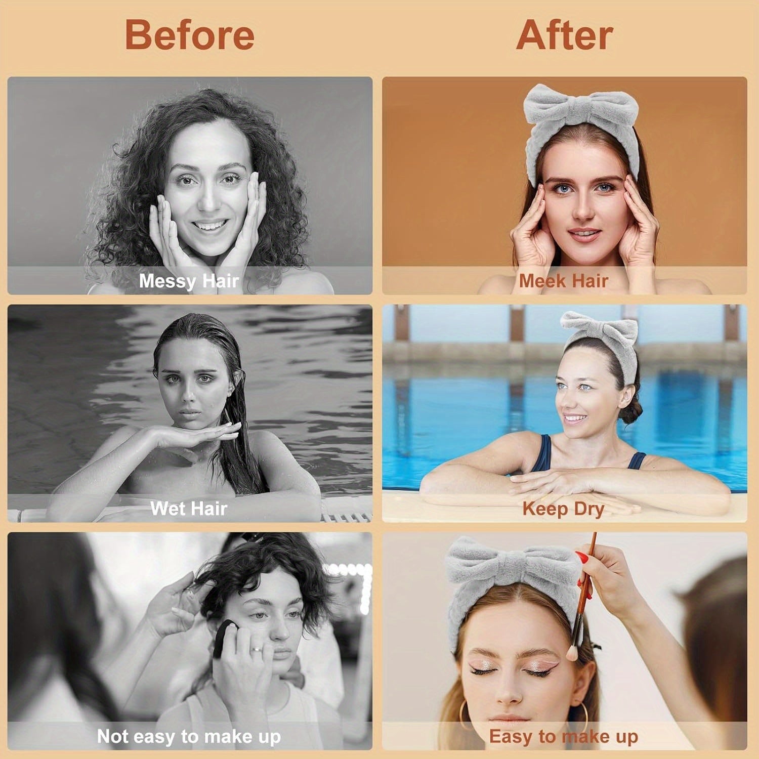 13/20/33pcs Professional Makeup Brush Set with Accessories Kit Includes High-Quality Nylon Bristled Brushes, Headband, Wristbands, Makeup Remover Puff, Triangular Velvety Puffs, Finger Puffs, Large &amp; Small Beauty Sponges ABS