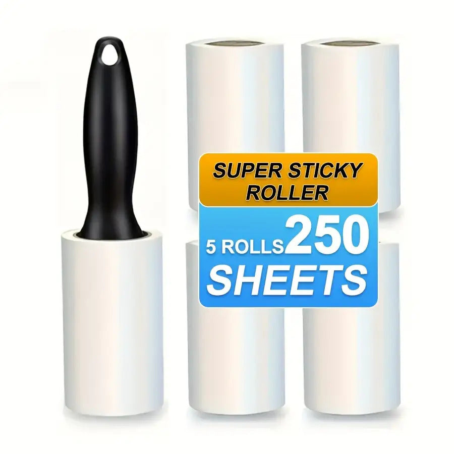 Super Strong Lint Roller, 1 Roll of 50 Sheets, Suitable for Clothes, Carpets, Sofa Covers, and Various Surfaces- Essential Household Lint Removal Tool, Surface Cleaning, Portable Design, Compact Roller, High Quality Roller, Du
