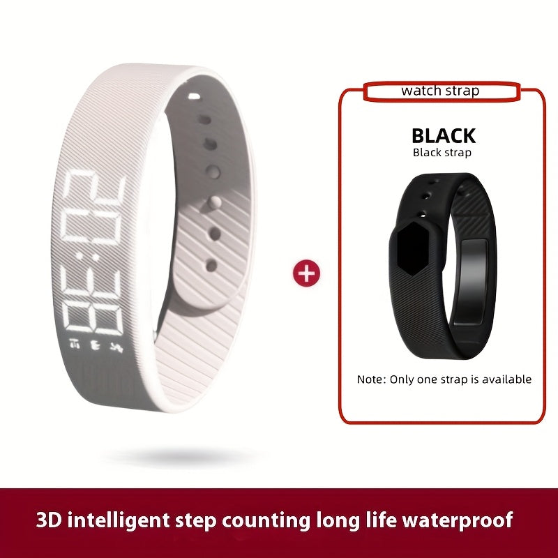 Montre électronique unisexe multifonction, bracelet silicone doux, alarme, podomètre, calories, design sportif et tendance, idéale cadeaux et toutes occasions.