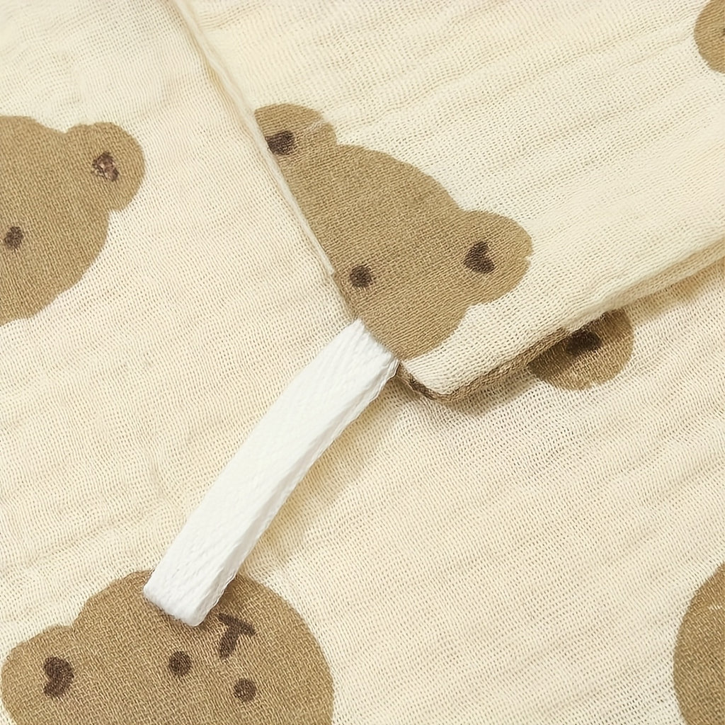 5 serviettes pour bébés, motifs adorables, douces, idéales pour le bain, la poussée dentaire et les moments de jeu.