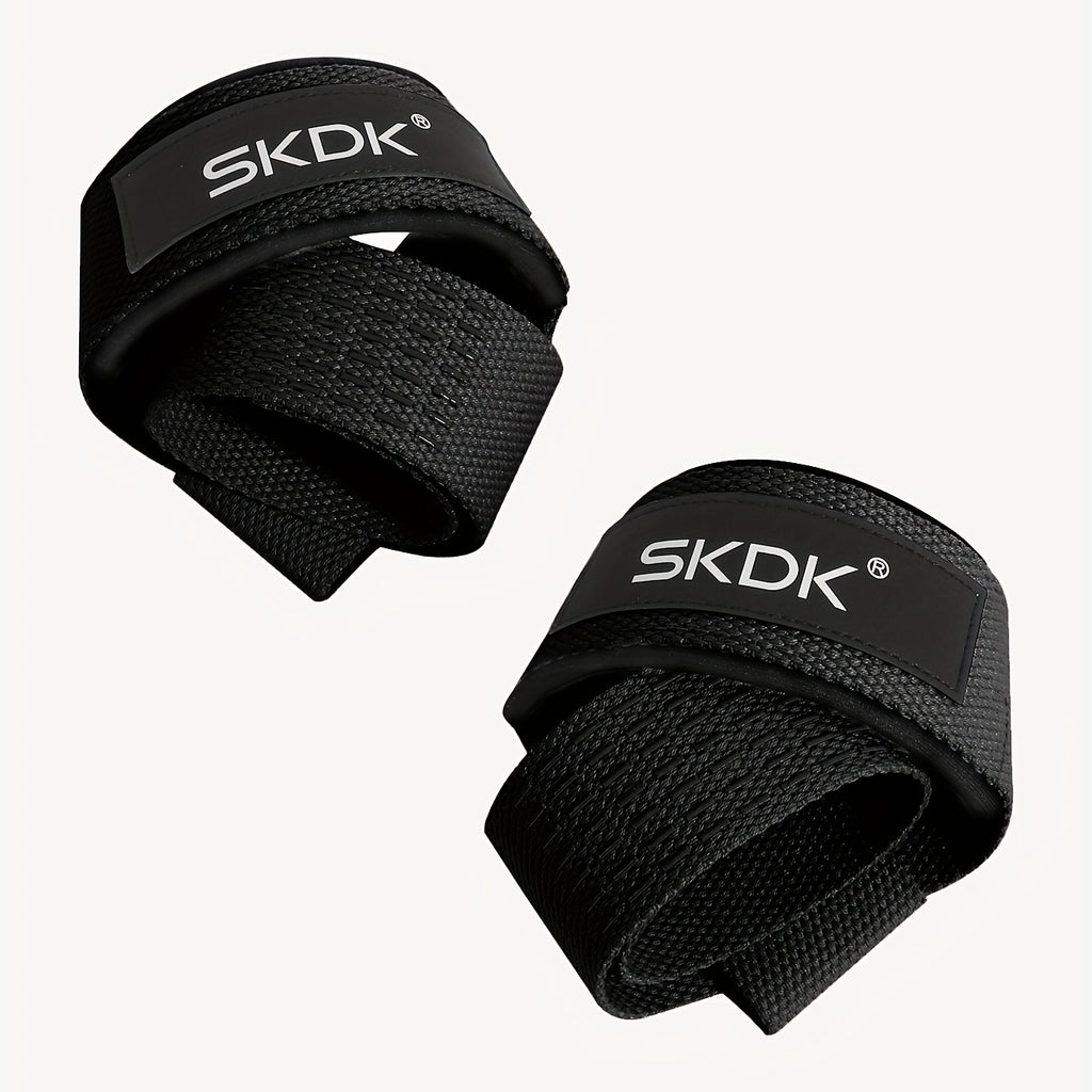 1 Pair SKDK Weight Lifting Wrist Straps with Extra Hand Grips - Breathable Mesh Gym Wrist Wraps for Deadlifts, Strength Training & Bodybuilding - Mixed Colors (Black/Blue/Pink/Red/Grey), Bodybuilding Essentials | Adjustable W