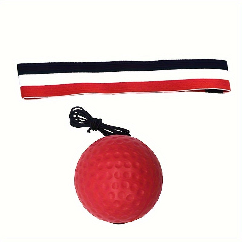 Balle de réaction montée sur tête pour entraînement vitesse et agilité, cible de boxe idéale à domicile pour réflexes et coordination.