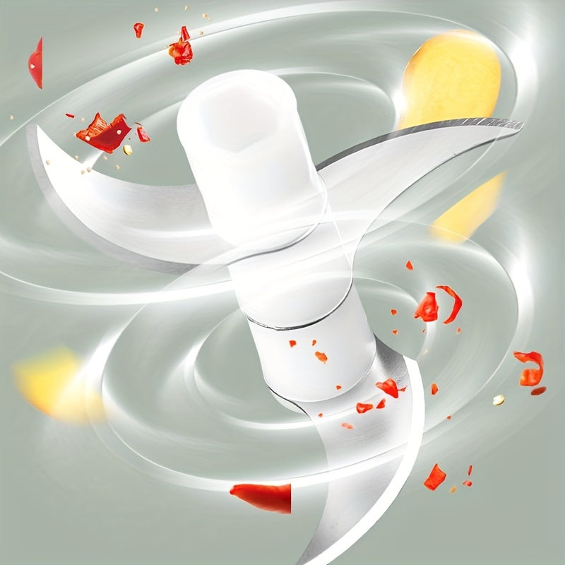 8.45oz Mini Rechargeable Garlic Chopper Meat Grinder, Durable And Sturdy, Ideal For Crushing Garlic, Peppers, Onions, Minced Meat, Nuts And More!