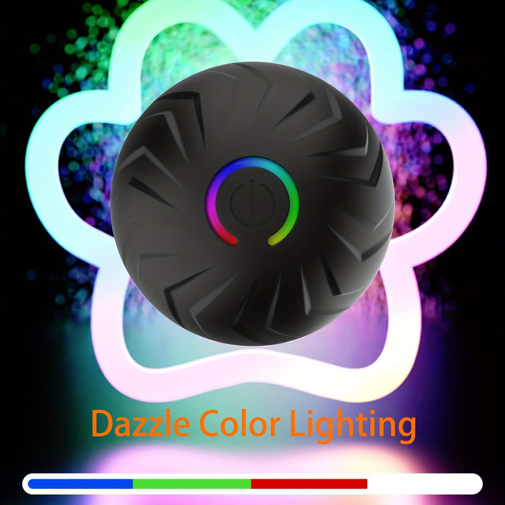 Balle interactive intelligente 6,6 cm, activation par mouvement, rebond automatique, durable et rechargeable, idéale pour chiens toutes tailles.