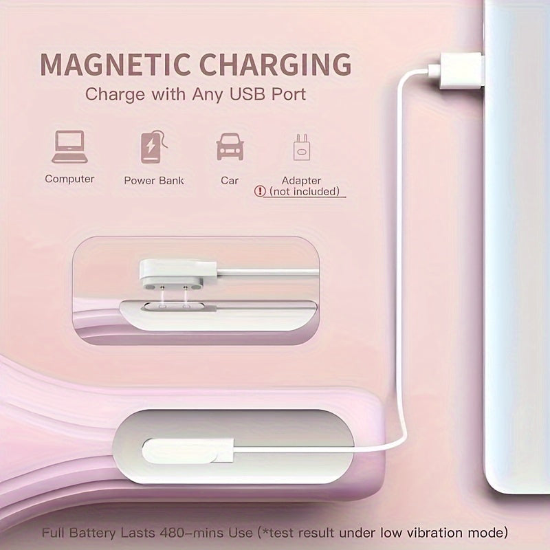 Brosse nettoyante en silicone rechargeable, chauffante, vibrante et massante, nettoie en profondeur et démaquille, parfait cadeau fête des mères.