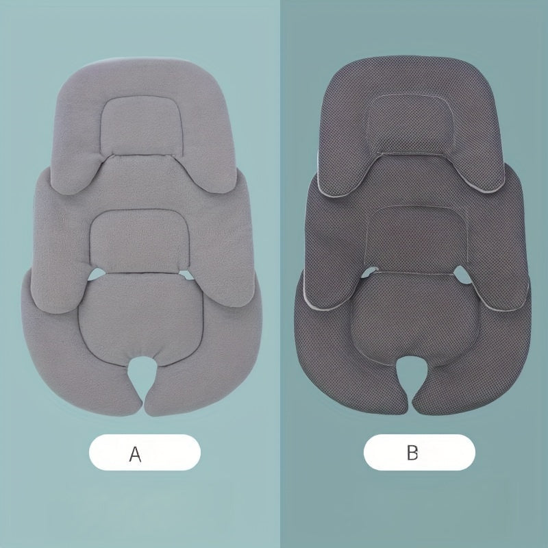 Coussin 3D respirant pour enfants, ergonomique et rembourré, compatible poussettes, sièges auto et chaises hautes, portable et confortable, couleurs mixtes.