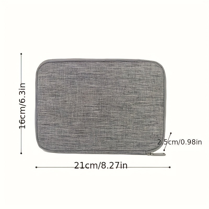 Packing Organizers, Luggage Organizer Bag, Travel Digital Cable Storage Pouch with 8 Elastic Loops for Data Lines, Earphone Wires, USB Drives, Memory Card Electronic Accessories &amp; Watch Straps – Mesh Compartment Holder, Sui