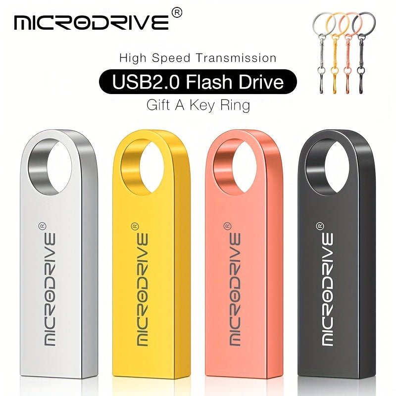 Clé USB Haute Vitesse : Capacités 4 à 128 Go, design compact, idéale pour stockage sécurisé et transport sur porte-clés.