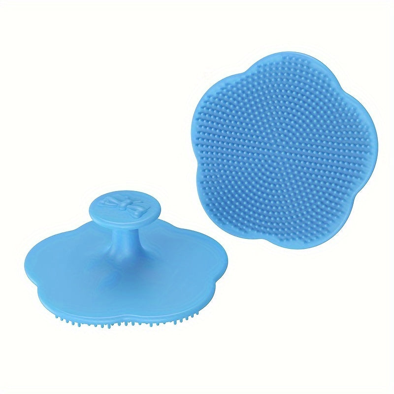 Peigne de massage en silicone doux, brosse bain et cheveux pour nouveau-nés, soin et développement, cadeau idéal pour fêtes.
