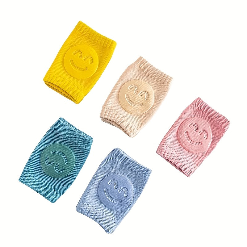 Lot de 2 genouillères pour enfants, antidérapantes et anti-chute, idéales pour apprendre à marcher ou ramper, tailles 0-3 ans.