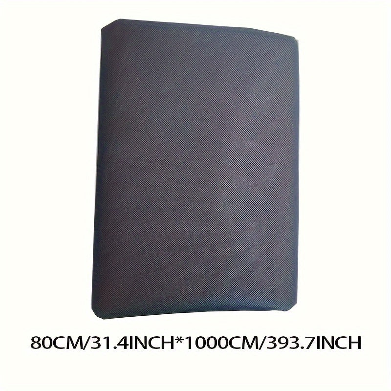 1 Roll Heavy Duty Black PP Non-Woven Landscape Fabric Weed Barrier with Green Stitched Edges - Durable Garden, Vegetable Patch &amp; Flower Bed Weed Control, Light-Blocking &amp; Water Permeable Fabric for Healthy Plant Growth, Veget