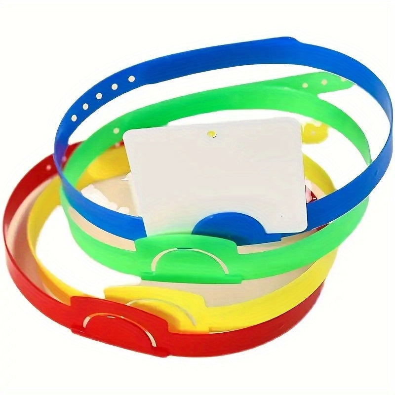 8 serre-têtes réglables « Devine qui je suis », avec emplacement pour cartes, idéals pour jeux, fêtes et célébrations familiales.