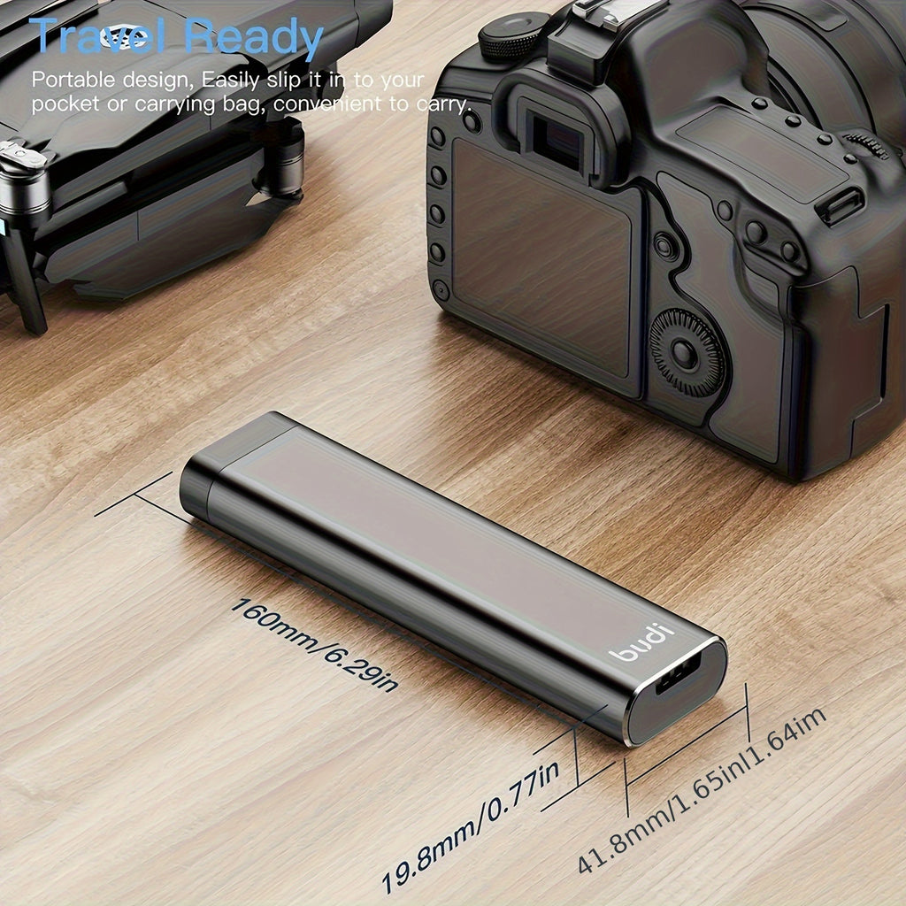 Ultra-Durable Metal Memory Card Holder - Secure Lock Design, Fits 27 Micro SD &amp; 6 SD Cards - Essential Photography Gear Organizer, Shockproof, Storage Solution