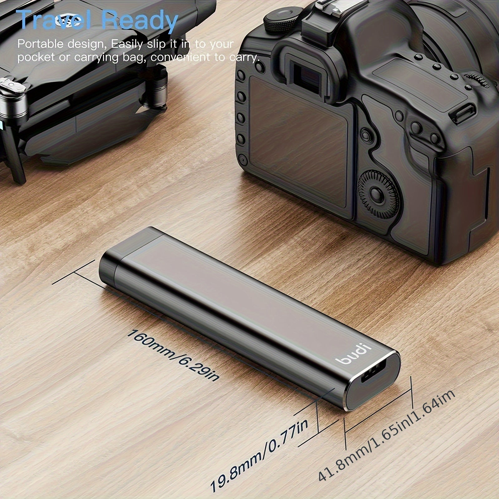 Boîtier métallique ultra-résistant pour cartes mémoire, sécurisé, compatible 27 Micro SD et 6 SD, antichoc, idéal pour organiser et protéger matériel photo.