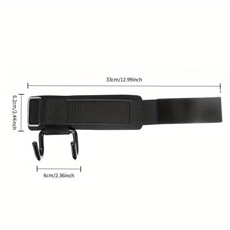 Lot de 2 crochets de levage avec bandes de soutien pour poignets, réglables, idéals pour deadlifts, tractions et haltères, assistance pour tous niveaux.