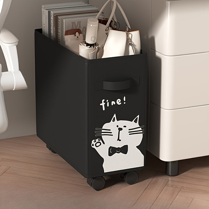 Chariot de rangement mobile sous bureau, idéal pour organiser le bureau, pratique et parfait comme cadeau pour toutes occasions.