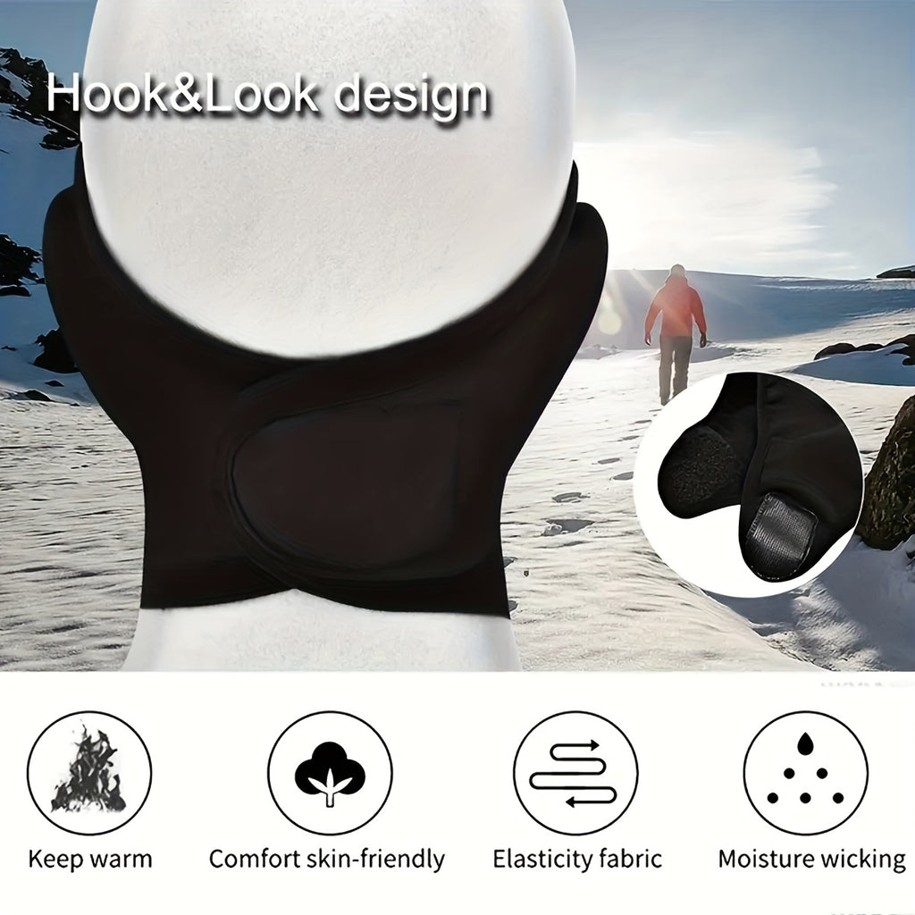 Masque d’hiver pour protection contre le vent et le froid, idéal pour moto, vélo, ski, randonnée et alpinisme, offrant confort et chaleur.