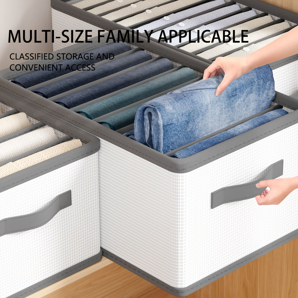 1/3pcs Foldable Drawer Storage Basket, Non-Woven Fabric, Pants Underwear Socks Bra Organizer Storage Box, Father'S Day Gift, Drawer Organizer | Multifunctional | Lightweight, Nylon Drawer Storage Bag with Handle, Divided Clot