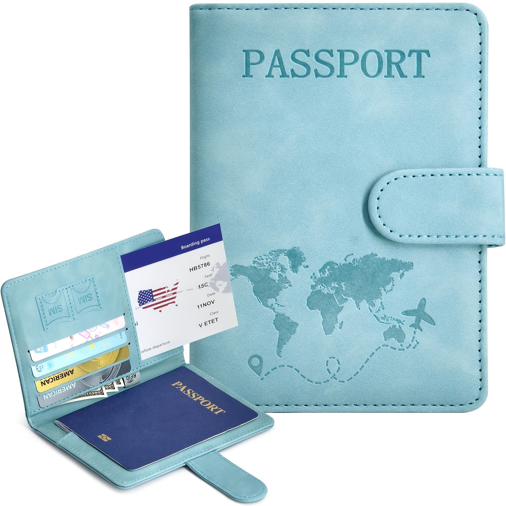Porte-passeport élégant et pratique Protège vos documents de voyage, compact et facile à transporter, parfait pour déplacements et voyages internationaux.