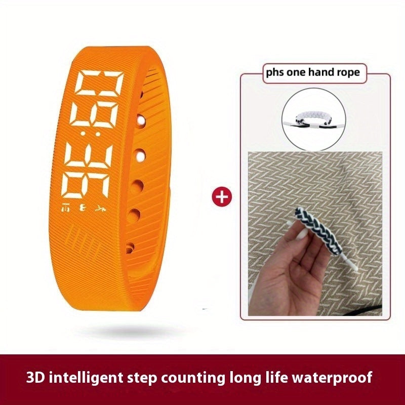 Montre électronique unisexe multifonction, bracelet silicone doux, alarme, podomètre, calories, design sportif et tendance, idéale cadeaux et toutes occasions.