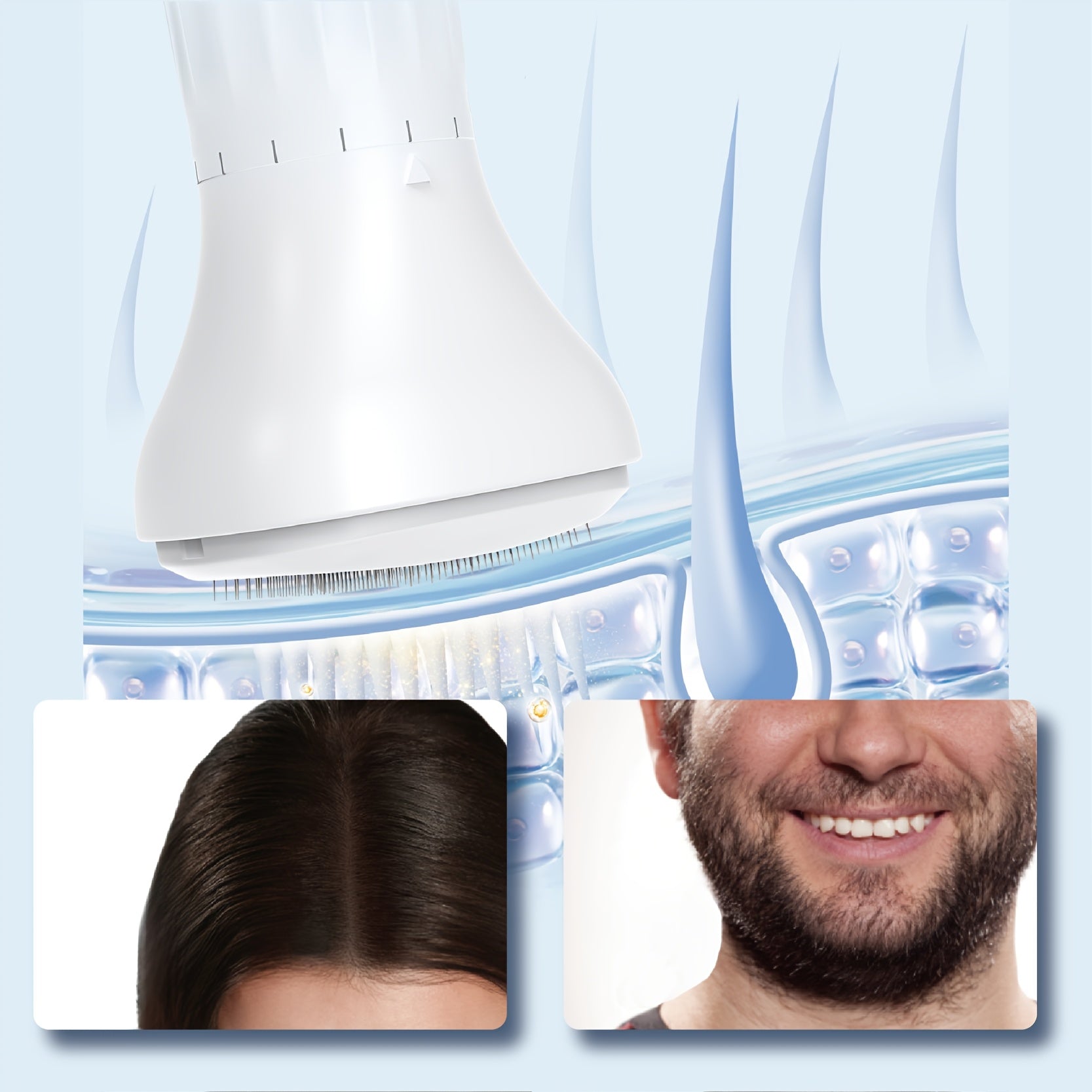 Dr.pen Adjustable Derma Stamp Micro-Needles Roller - 0.25mm, for Scalp, Face, Beard &amp; Body Use, No Battery Needed, Fragrance-Free, All Light Beige Types, Daily Skincare Tool, Sleek Design, Precision Dermatology, Durable Const