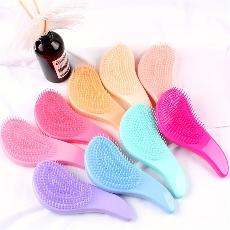 Peigne professionnel salon, anti-statique, massage et démêlage, manche ABS, idéal pour cheveux normaux, douche et coiffage.