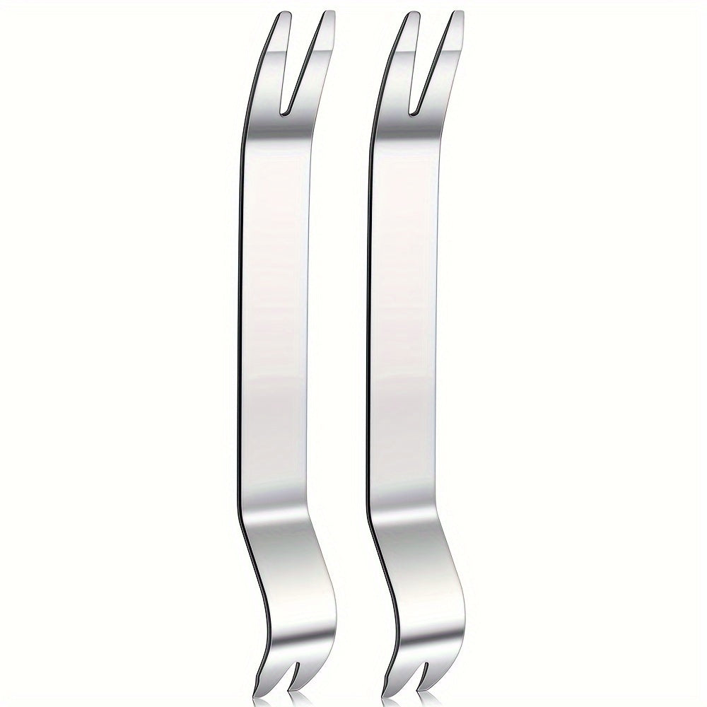 أداة استخراج بلاط الرصف من الفولاذ المقاوم للصدأ، قطعتان، أداة إزالة الطوب الغارق للحديقة والحديقة واستبدال بلاط الرصف والفناء