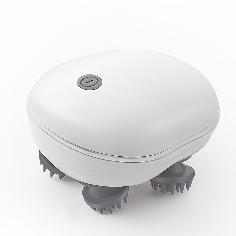 Masseur électrique pour cuir chevelu, portable USB. 4 griffes amovibles, 3 modes réglables, outil de relaxation profonde, adapté aux humains et aux animaux.