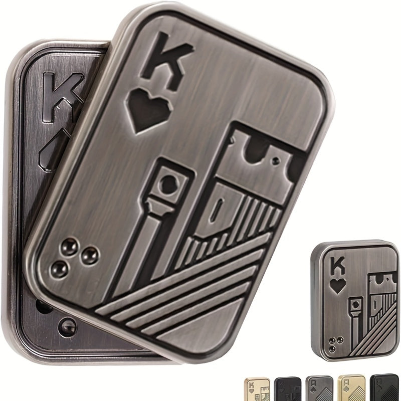 بطاقة دفع بغطاء منزلق من DEEPLAN بتصميم جيروسكوب صغير إبداعي لأطراف الأصابع - برونزي معدني وذهبي، أشكال متنوعة وألوان غنية، لعبة مكتب متينة للاسترخاء، هدية عيد الميلاد للمحترفين، ملحق مكتب، ملحق عصري