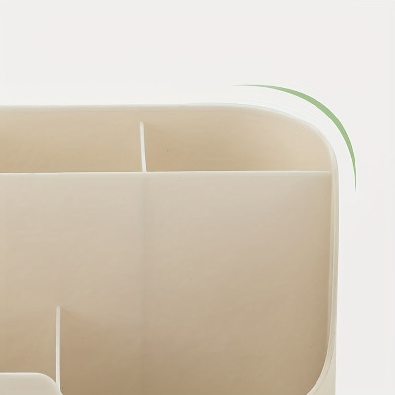 1 Large-capacity Simple Solid-color Five-grid Desktop Storage Multi-functional Storage Box Material Desk Storage Box