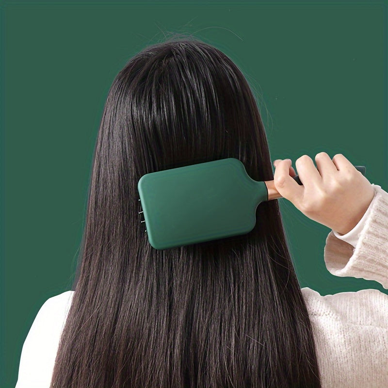 Peigne massage cuir chevelu avec coussin d’air, démêlant et bouclant, accessoire coiffure adapté à tous types de cheveux.