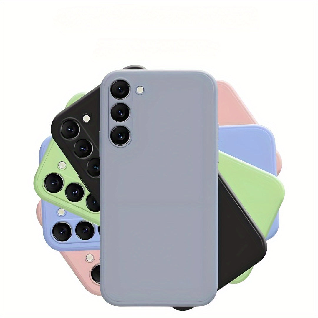 Coque classique unie pour Samsung Galaxy, ultra-fine, souple et résistante aux chocs, compatible avec plusieurs modèles S20 à S25 Ultra et FE.