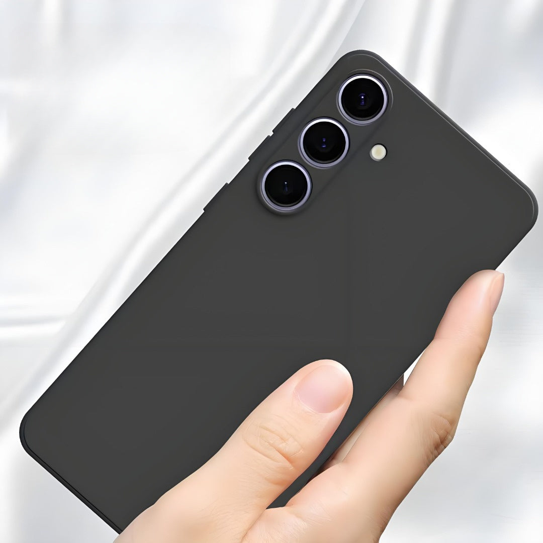 Coque classique unie pour Samsung Galaxy, ultra-fine, souple et résistante aux chocs, compatible avec plusieurs modèles S20 à S25 Ultra et FE.