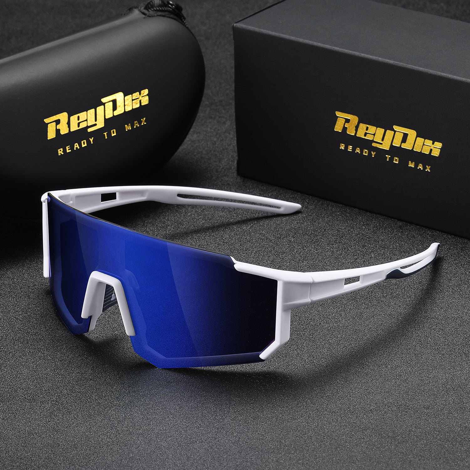 Lunettes ReyDix élégantes pour conduite, monture PC durable et verres TAC, alliant style, confort et protection visuelle.