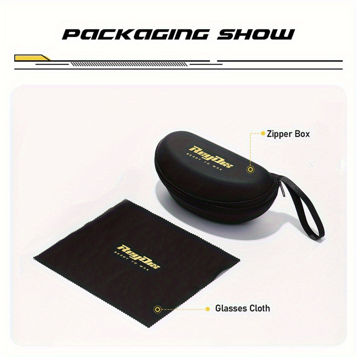 ReyDix Fashion Glasses for Driving &amp; - Stylish, Durable PC Frame with TAC Lenses