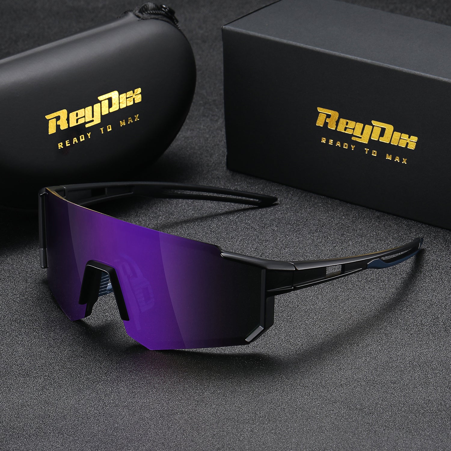 Lunettes ReyDix élégantes pour conduite, monture PC durable et verres TAC, alliant style, confort et protection visuelle.