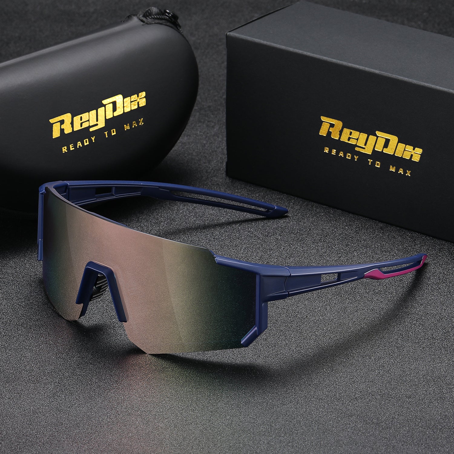 Lunettes ReyDix élégantes pour conduite, monture PC durable et verres TAC, alliant style, confort et protection visuelle.