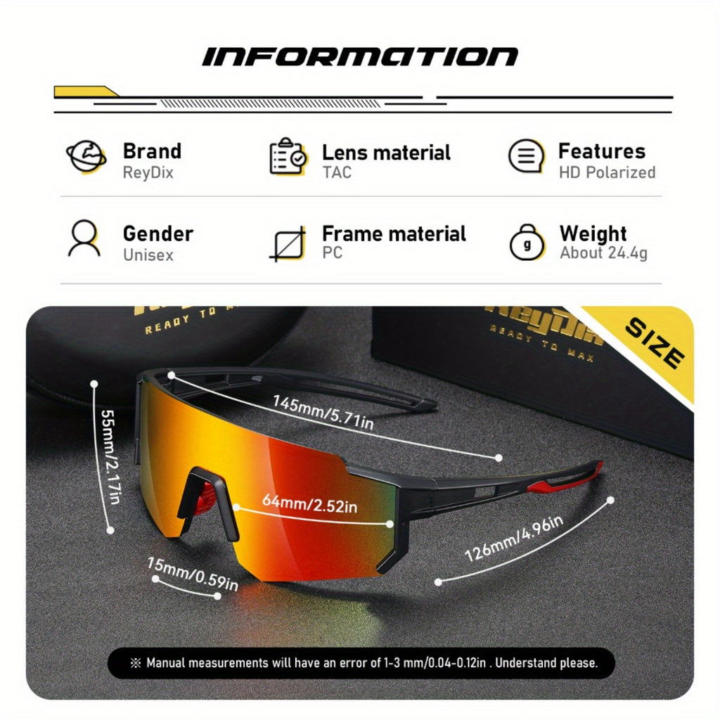 ReyDix Fashion Glasses for Driving &amp; - Stylish, Durable PC Frame with TAC Lenses