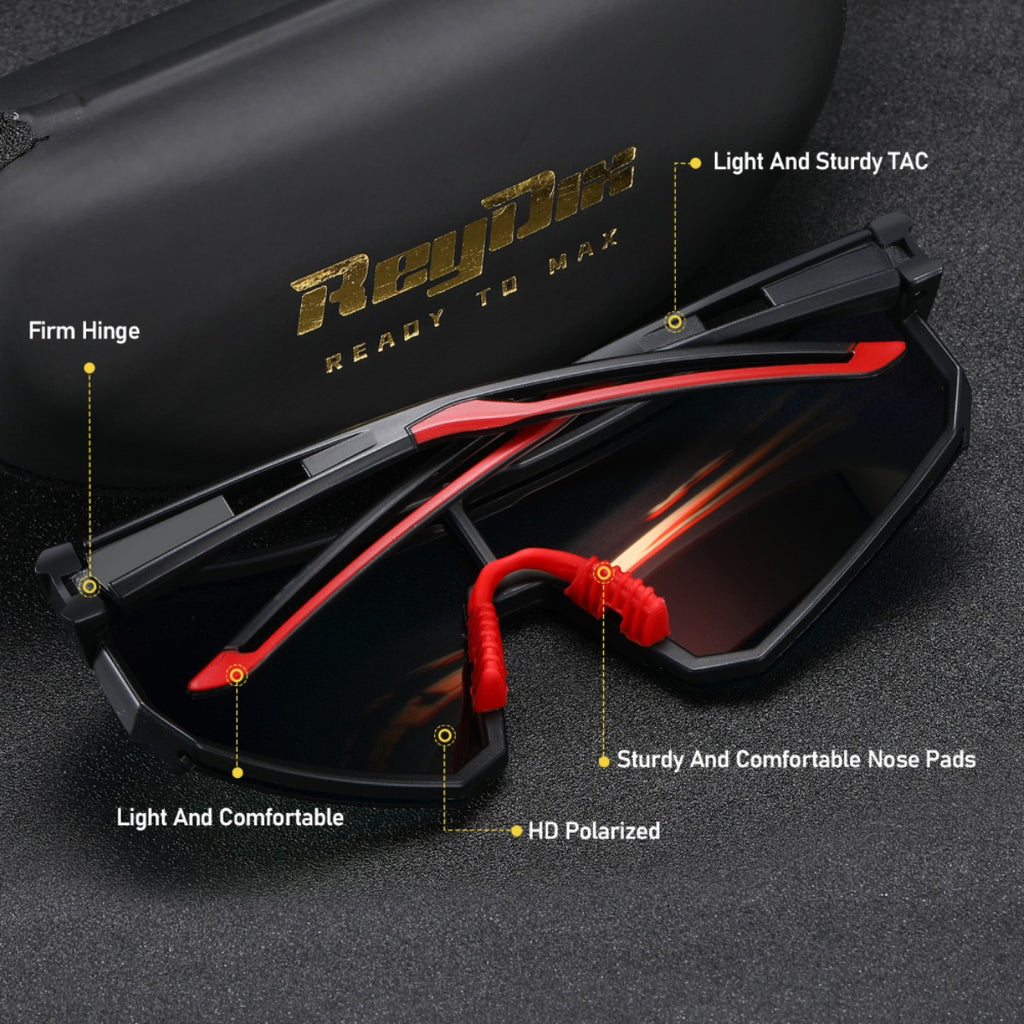 ReyDix Fashion Glasses for Driving &amp; - Stylish, Durable PC Frame with TAC Lenses