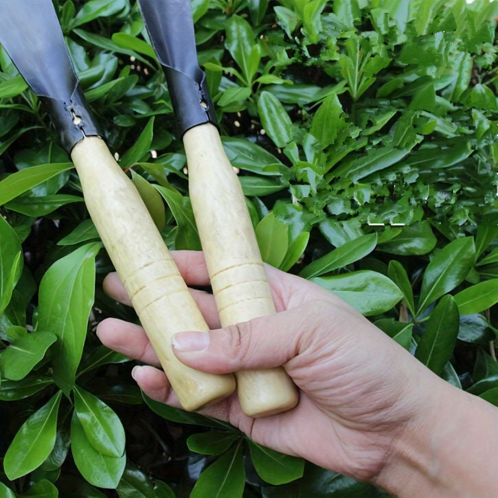 Lot de 2 pelles de jardin en métal, outils manuels pour creuser, transplanter, planter et désherber efficacement.