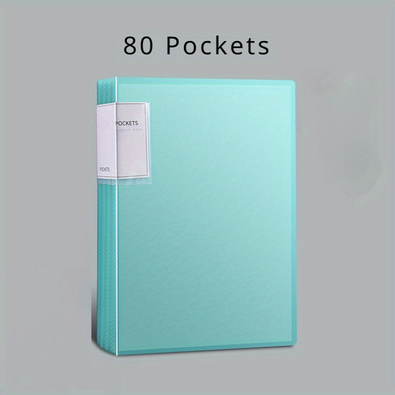 A Folder with 20/30/40/60/80/100 Inner Pages, an A4 Transparent Insert Folder for Organizing Materials, a Multi-Layer Large-Capacity Office Folder for A4 Student Exam Papers, Available in 6 Colors.