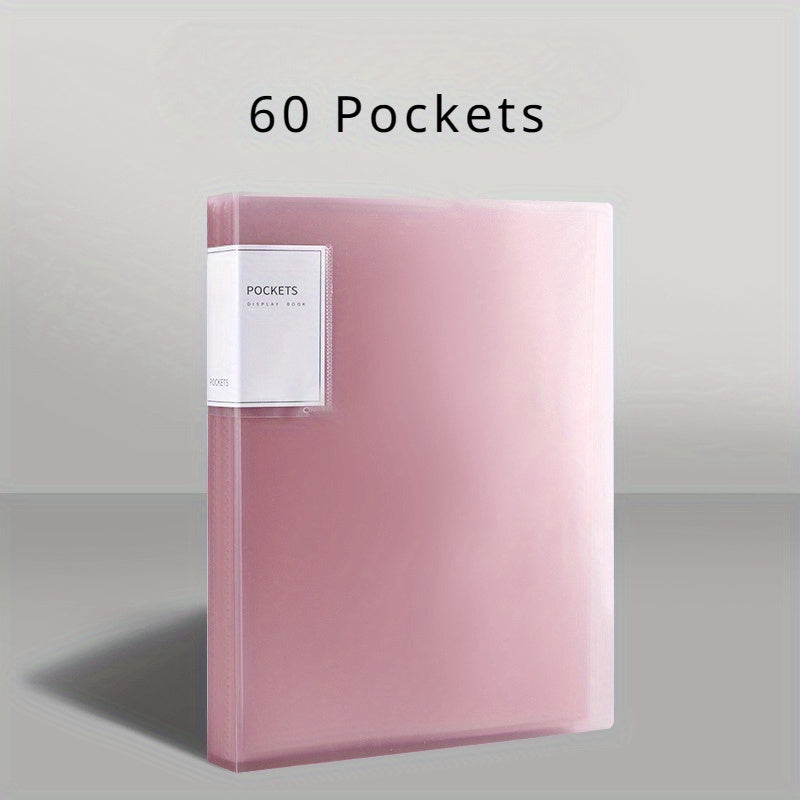 A Folder with 20/30/40/60/80/100 Inner Pages, an A4 Transparent Insert Folder for Organizing Materials, a Multi-Layer Large-Capacity Office Folder for A4 Student Exam Papers, Available in 6 Colors.